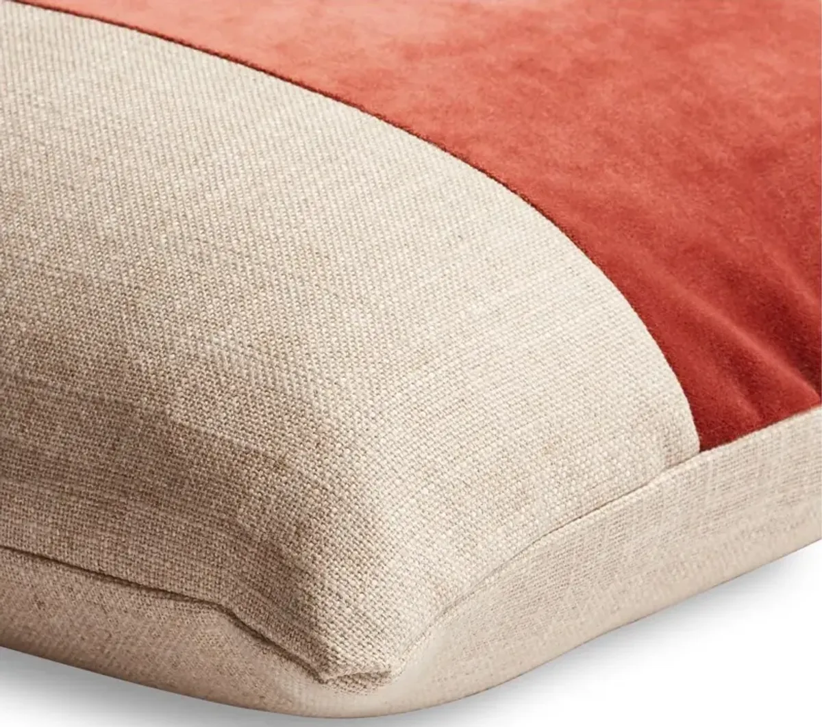 Blakely 19x19 Pillow, Natural/Rust