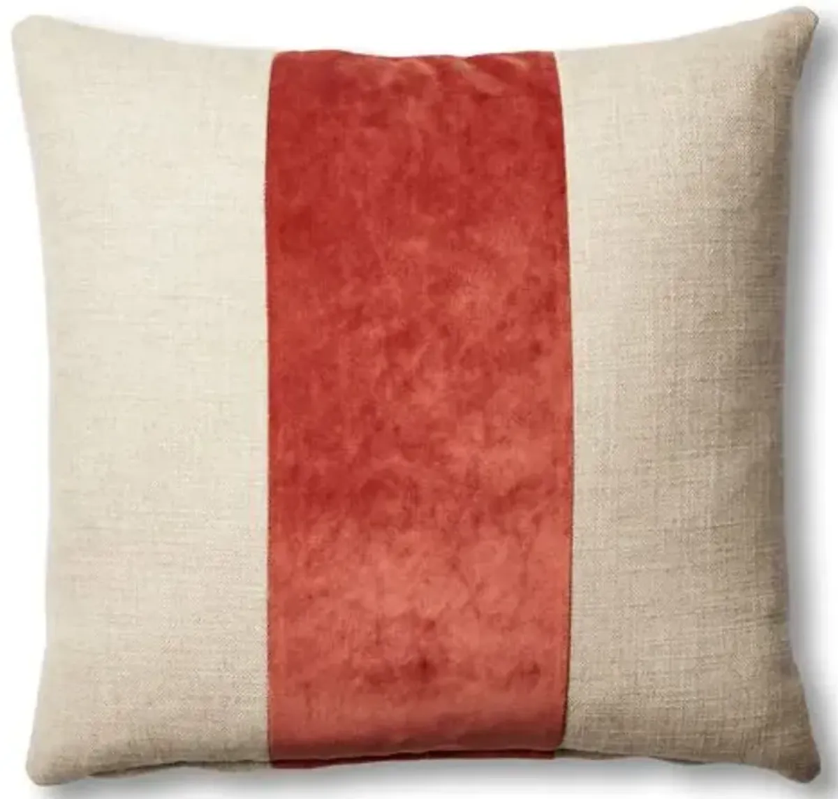 Blakely 19x19 Pillow - Natural/Rust