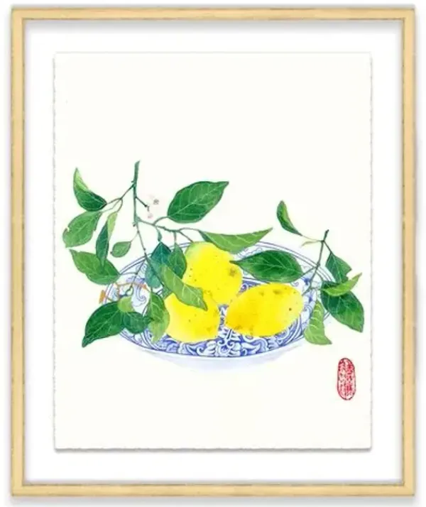 Gabby Malpas - Lemons Painting - Yellow