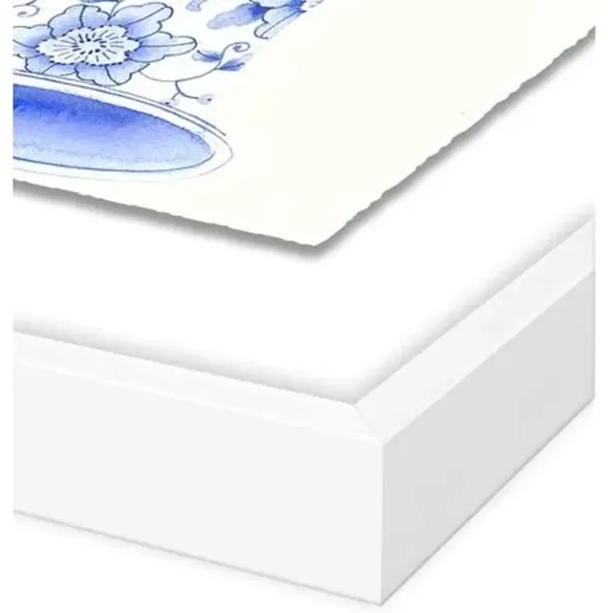 Gabby Malpas - Floral Diptych Painting - Blue
