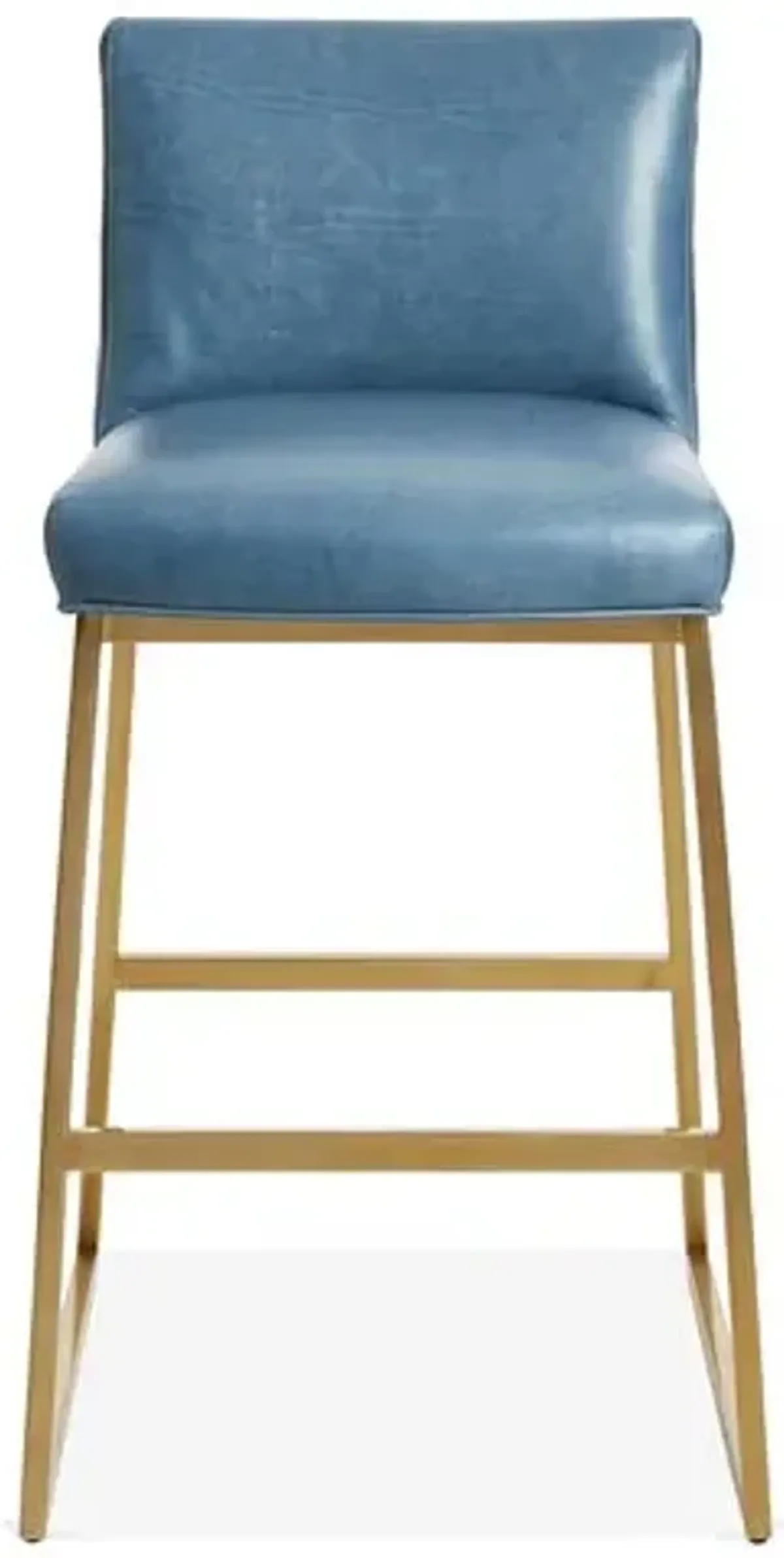 Hollas Barstool - Adriatic Leather - Massoud - Blue