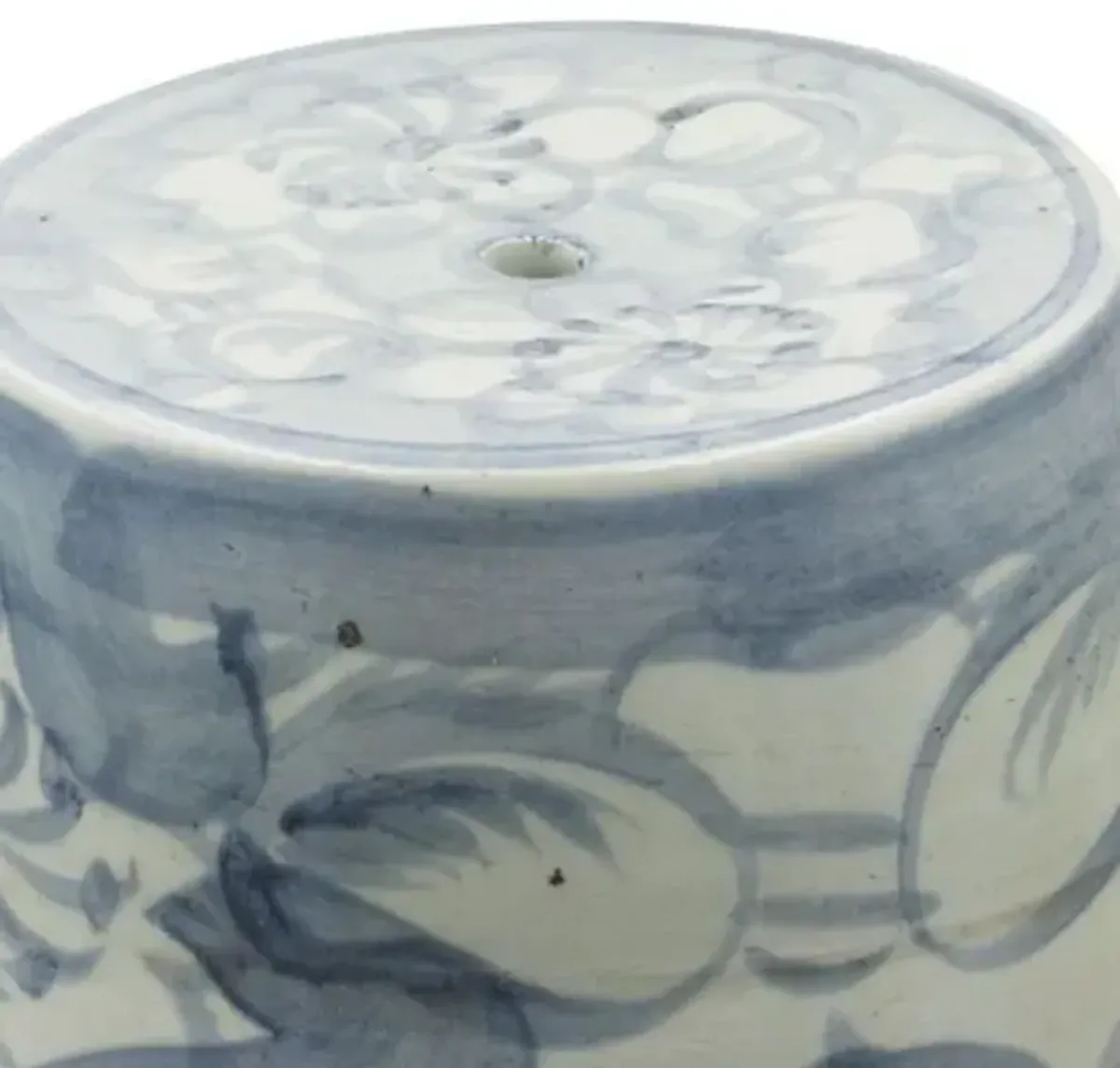 Nola Garden Stool - Blue/White