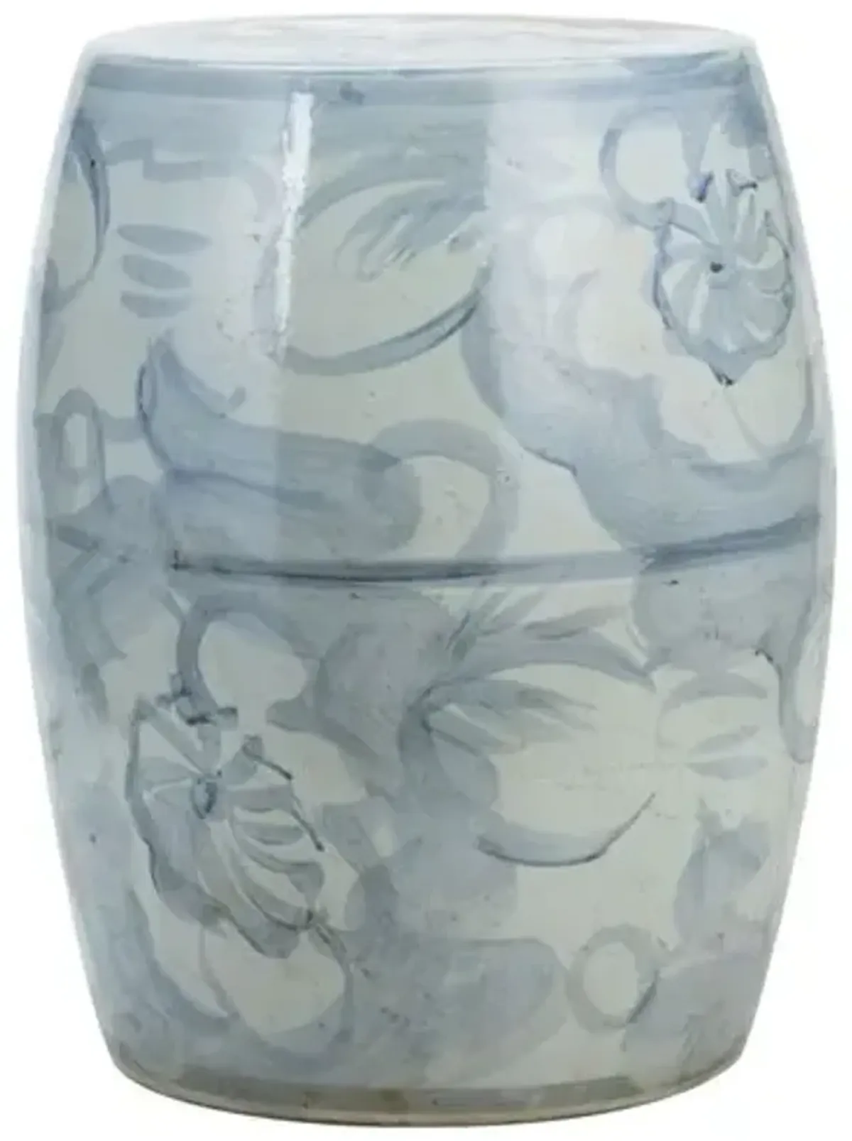 Nola Garden Stool - Blue/White