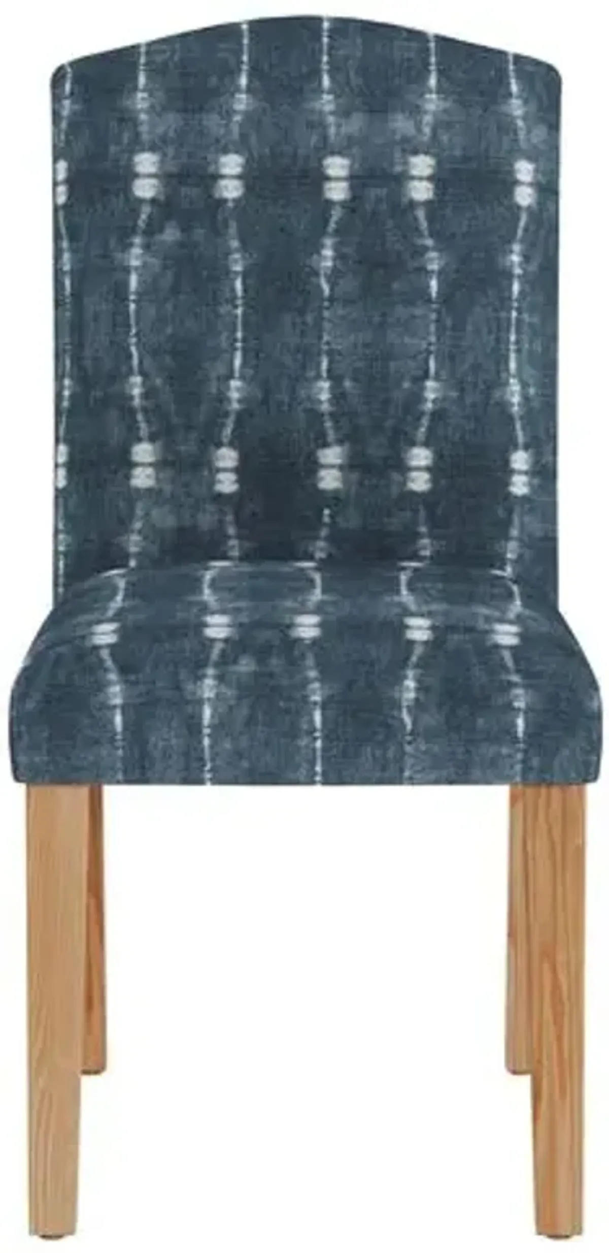 Marie Side Chair - Shibori - Handcrafted - Blue