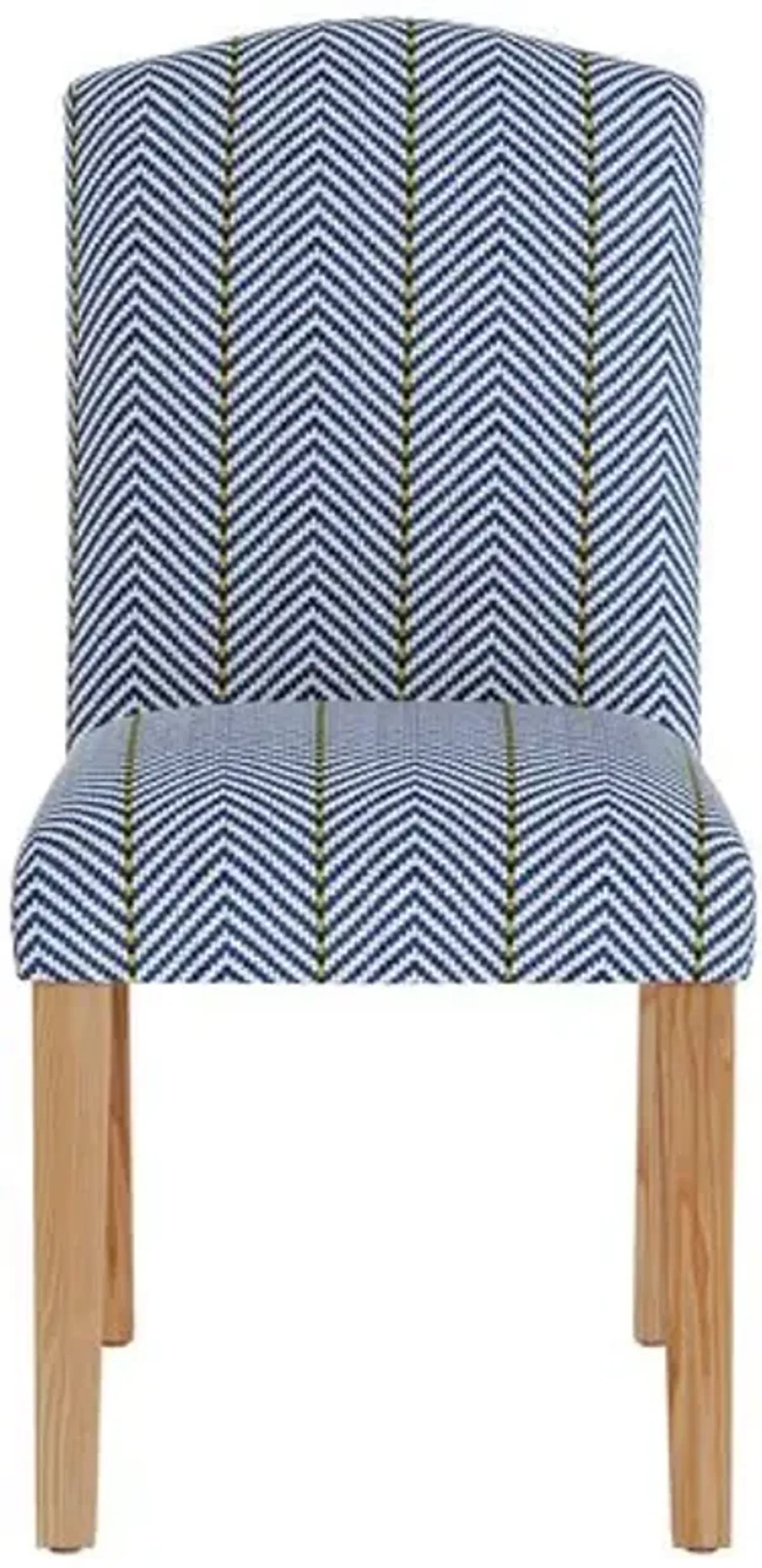 Marie Side Chair - Zig Zag - Handcrafted - Blue