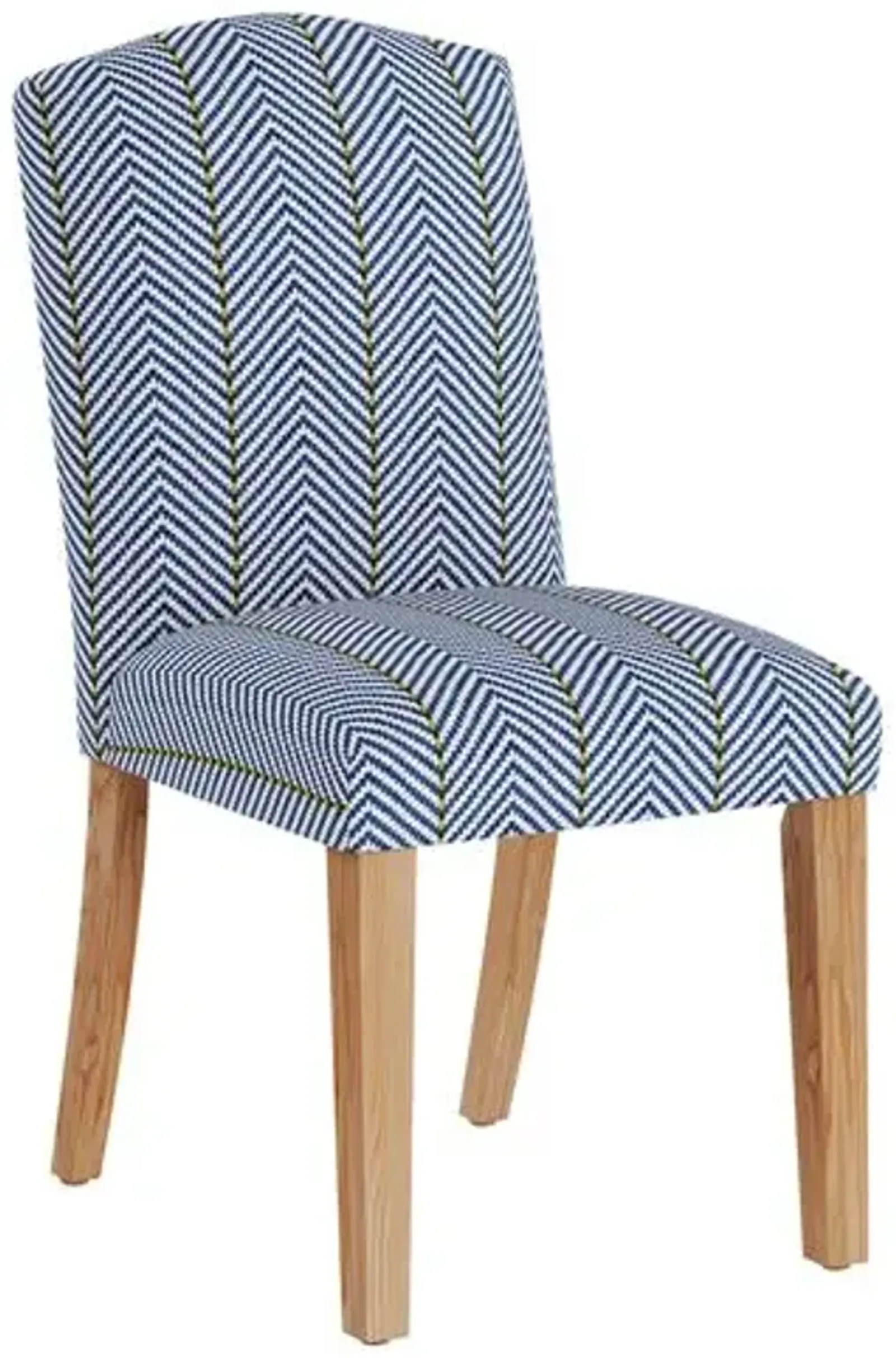 Marie Side Chair - Zig Zag - Handcrafted - Blue