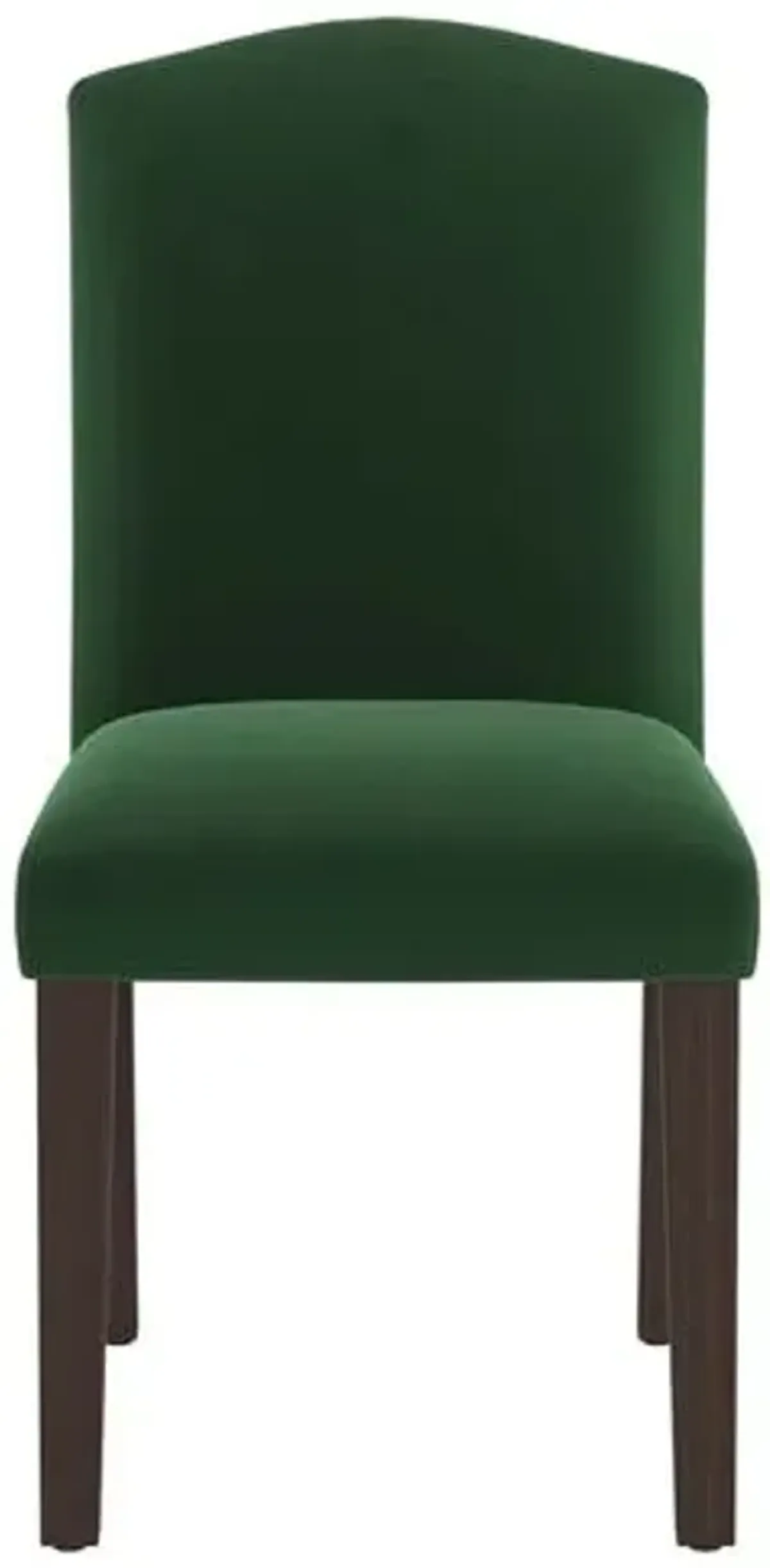 Set of 2 Marie Velvet Side Chairs - Handcrafted - Green