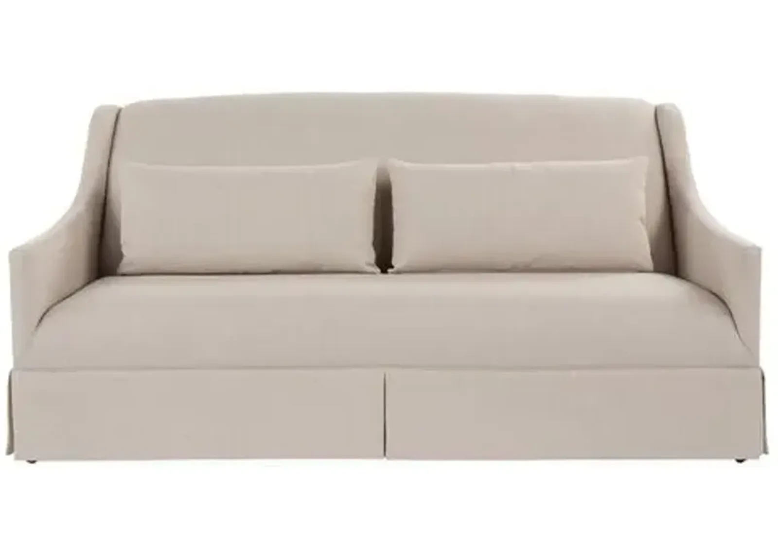 Dawes Skirted Sofa - Natural Crypton