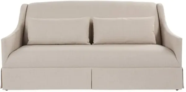 Dawes Skirted Sofa, Natural Crypton