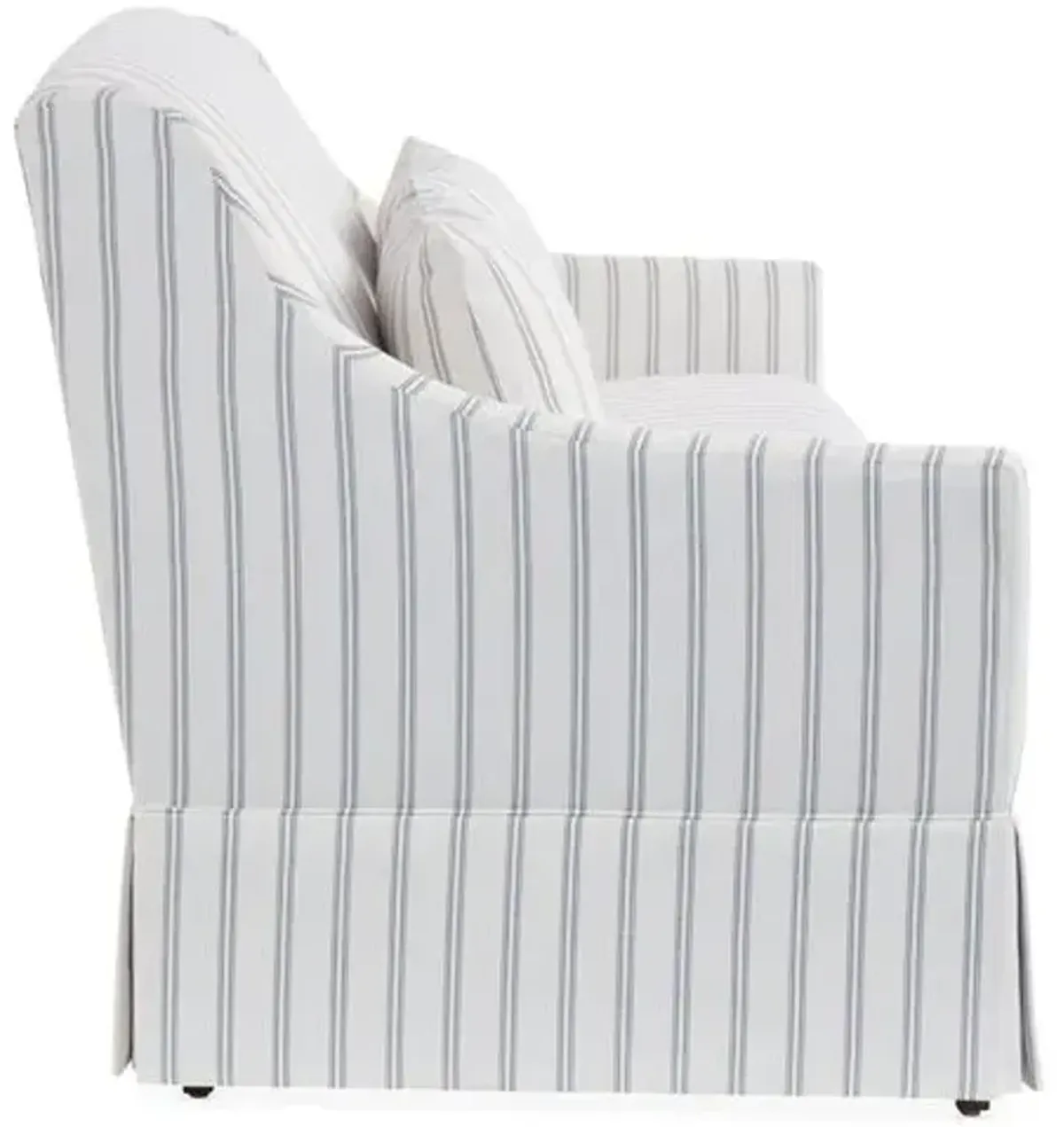 Dawes Skirted Sofa - Stripe Crypton