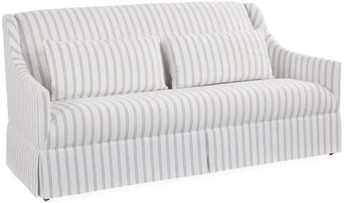 Dawes Skirted Sofa - Stripe Crypton