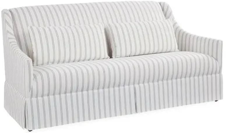 Dawes Skirted Sofa - Stripe Crypton