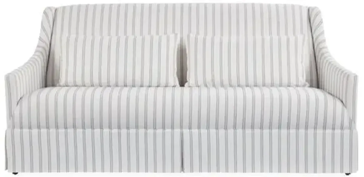 Dawes Skirted Sofa - Stripe Crypton