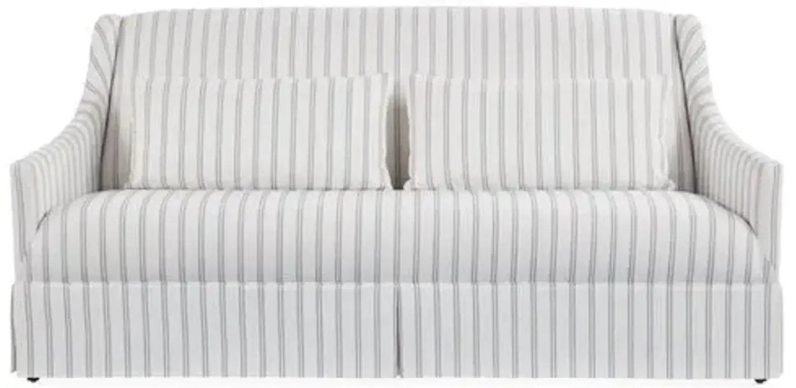 Dawes Skirted Sofa - Stripe Crypton