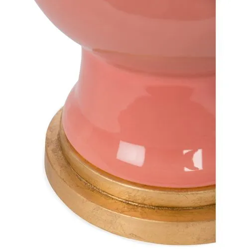 Juliette Table Lamp - Coral/Gold - Bradburn Home