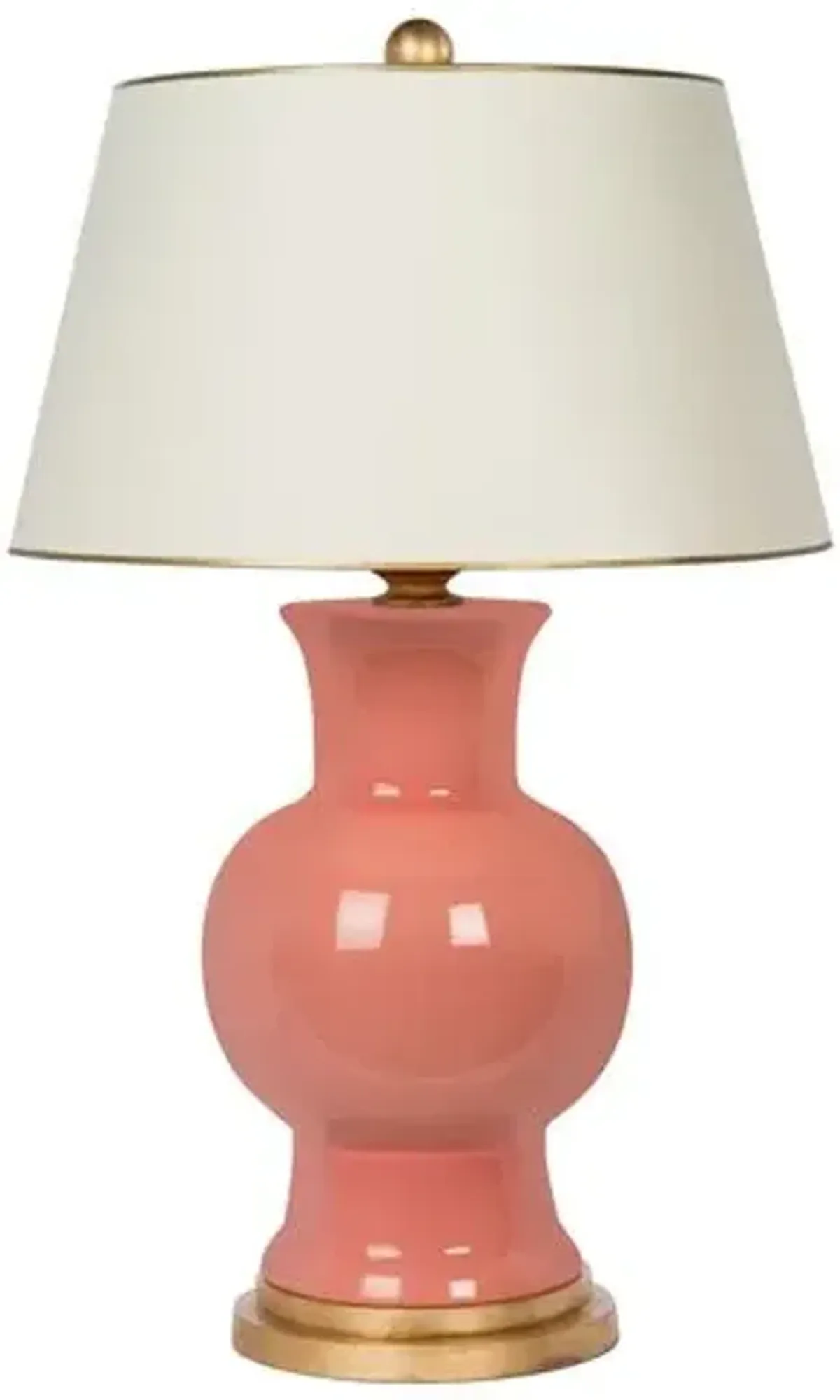 Juliette Table Lamp - Coral/Gold - Bradburn Home