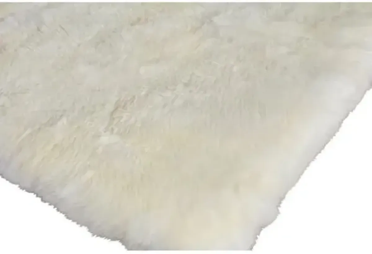 Bergen Sheepskin Rug - Ivory - Exquisite Rugs - Ivory