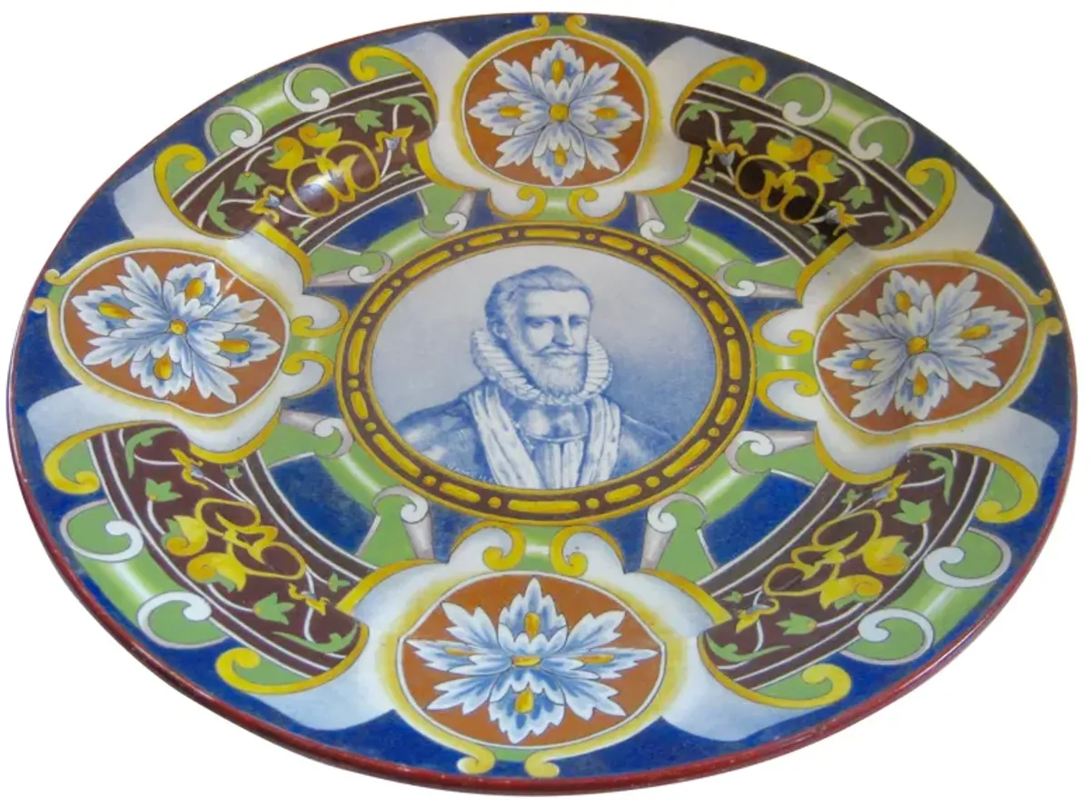 Large 19th C. French Faience Platter - The Emporium Ltd. - Blue