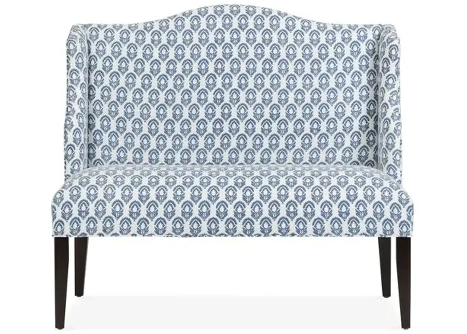 Chelsea Camelback Banquette - Handcrafted - Blue