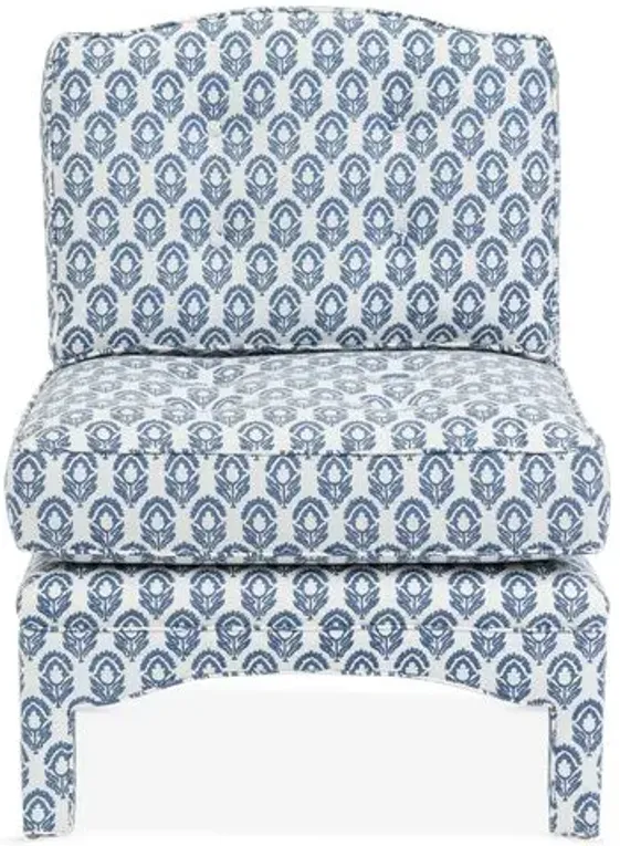 Julien Slipper Chair - Blue