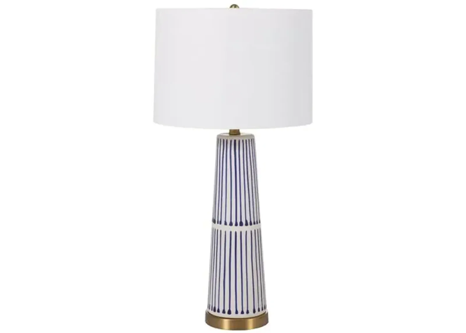 Sophie Table Lamp - Navy/White - Gabby