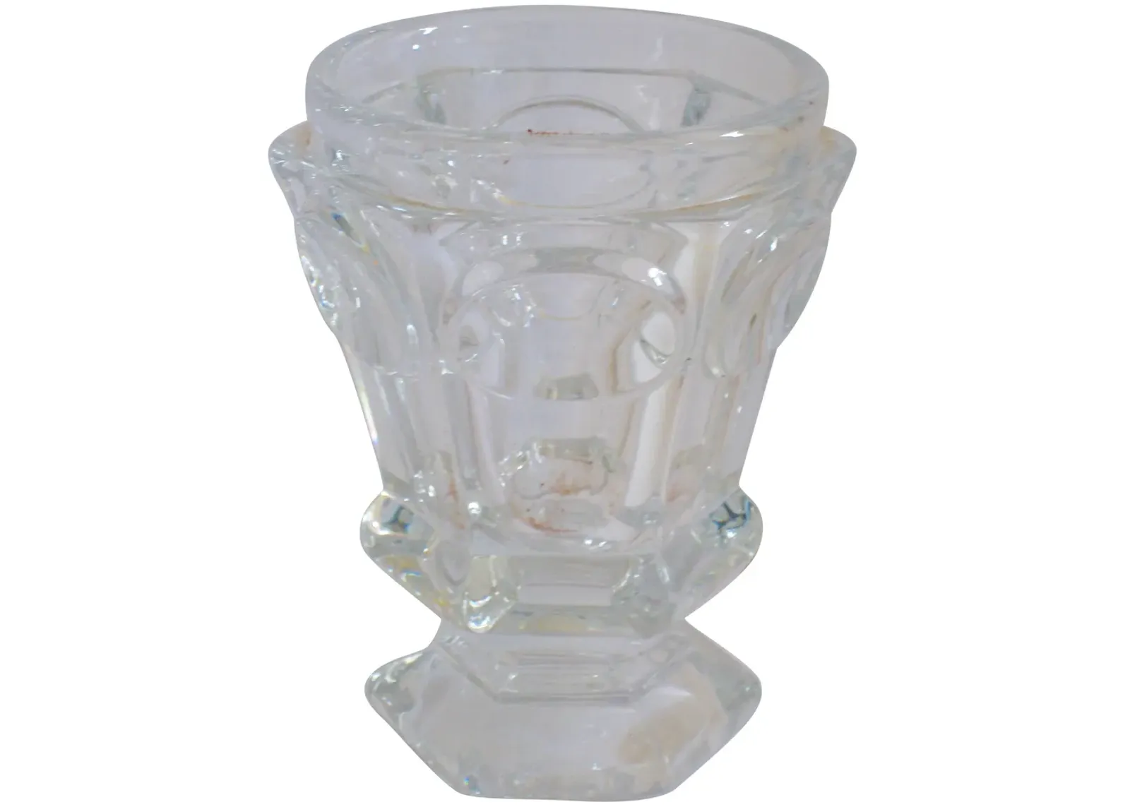 Baccarat Faceted Pedestal Vase - The Emporium Ltd. - Clear