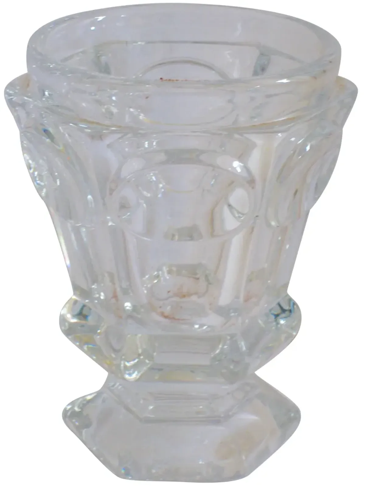 Baccarat Faceted Pedestal Vase - The Emporium Ltd. - Clear