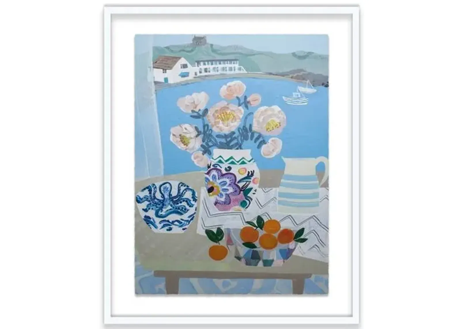 Emma Williams - Camellias and Clementines - Blue