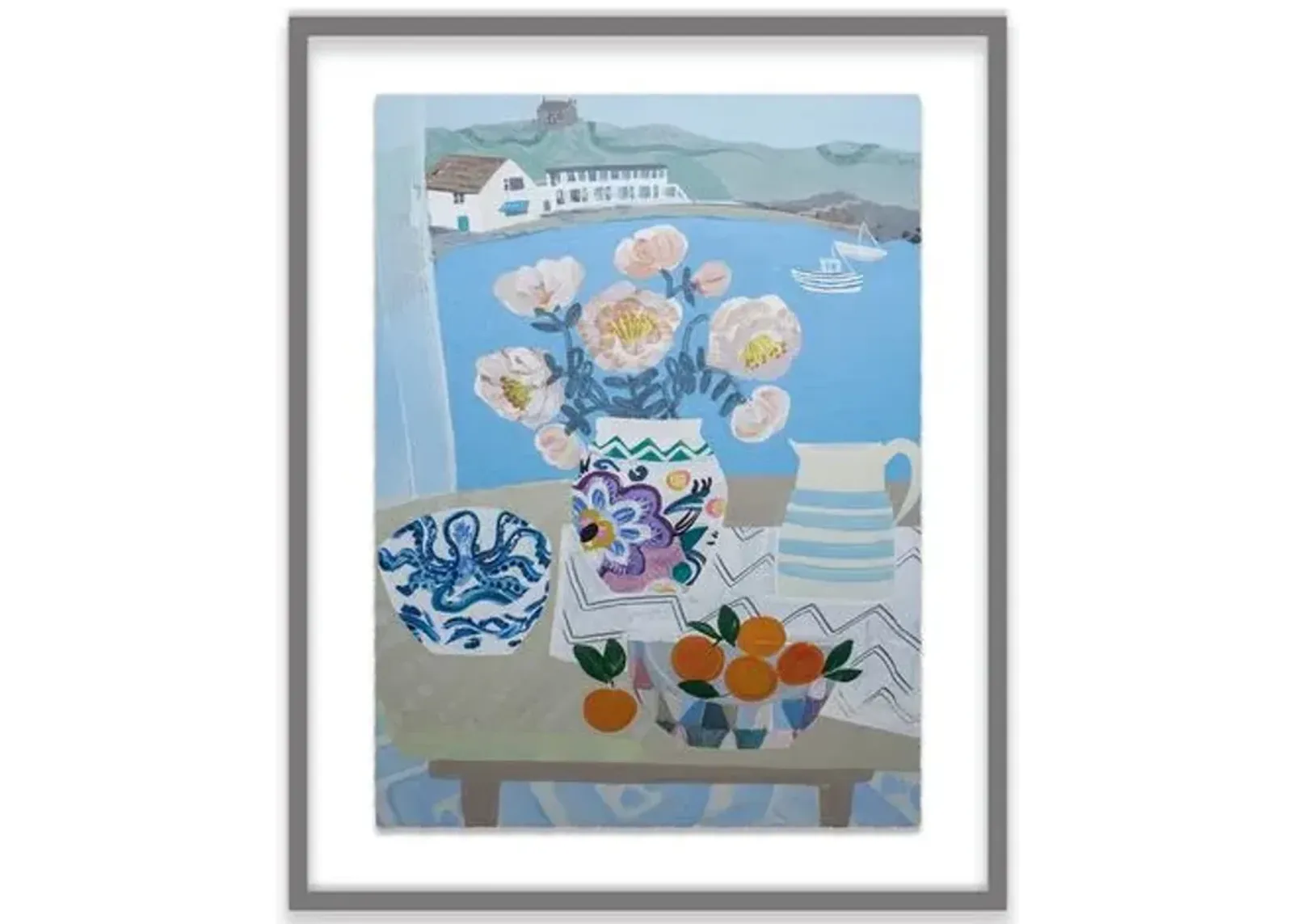 Emma Williams - Camellias and Clementines - Blue