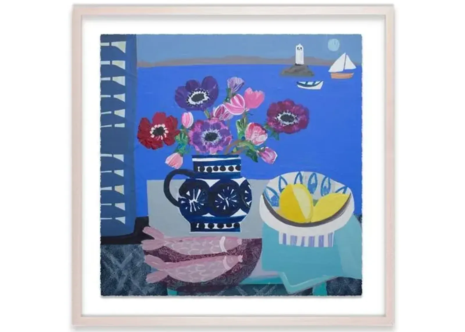 Emma Williams - Mixed Anemones and Lemons - Blue