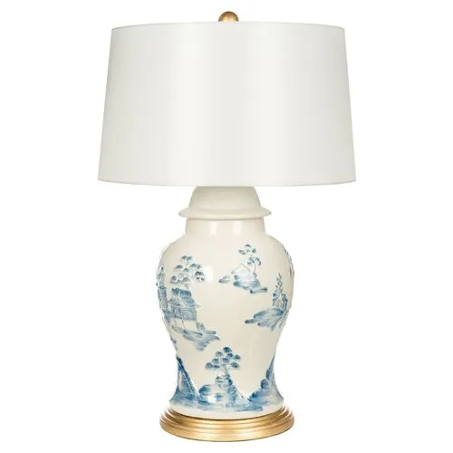 Barclay Butera - Bradburn Home - Asia Minor Table Lamp - Blue/Ivory