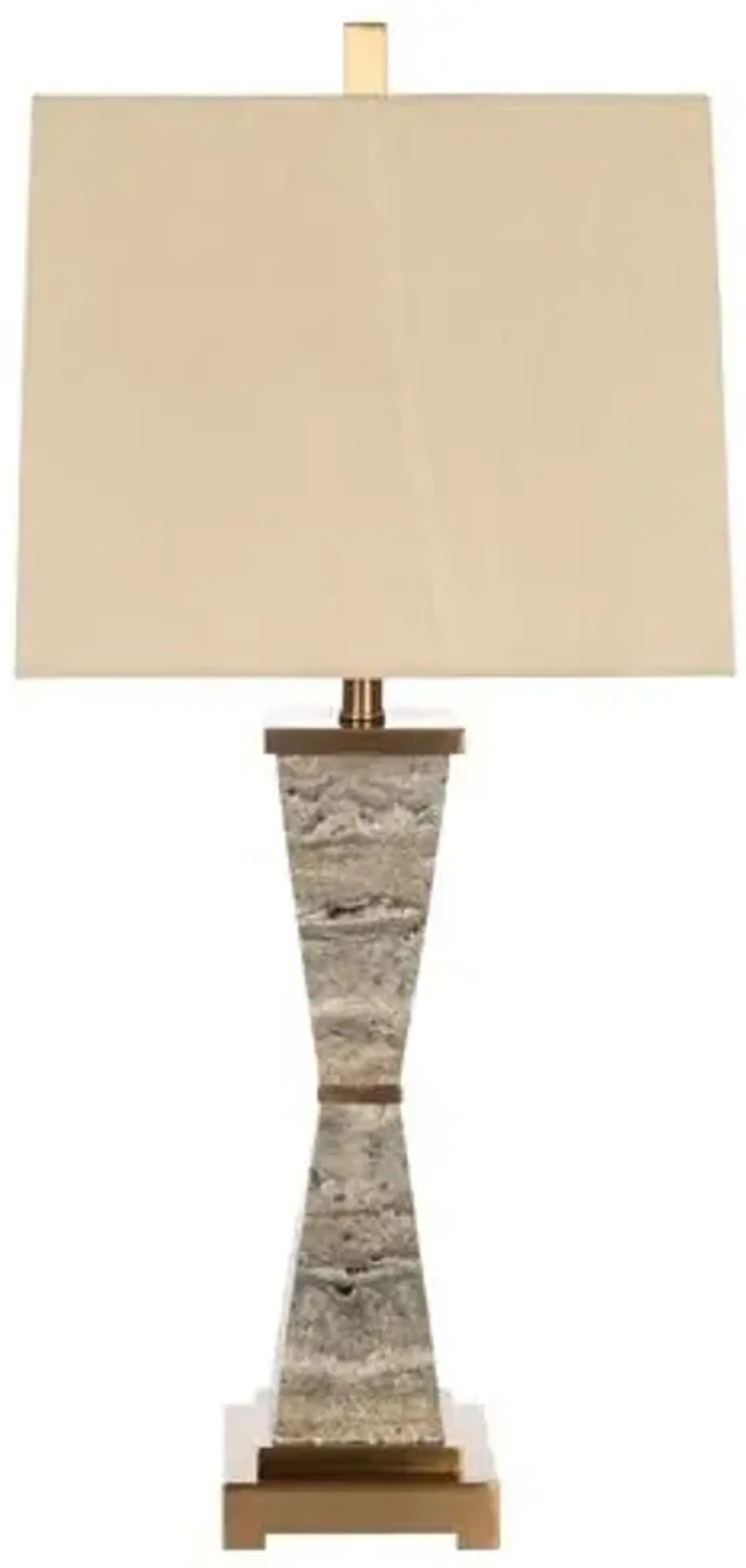 Barclay Butera - Bradburn Home - Argosy Marble Table Lamp - Gray/Gold