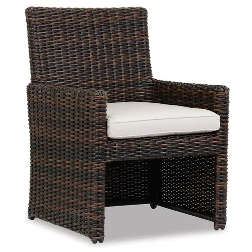 Montecito Outdoor Side Chair - Canvas Flax - Ivory