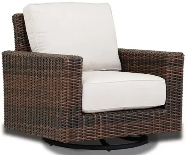 Montana Outdoor Aluminum/Resin Wicker Swivel Rocker Club Chair