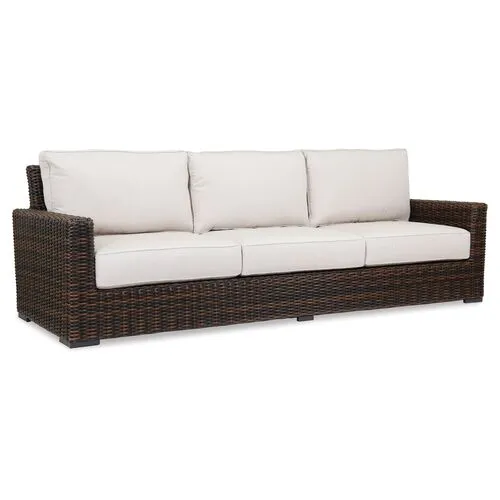 Montana Outdoor Sofa - Brown/Canvas