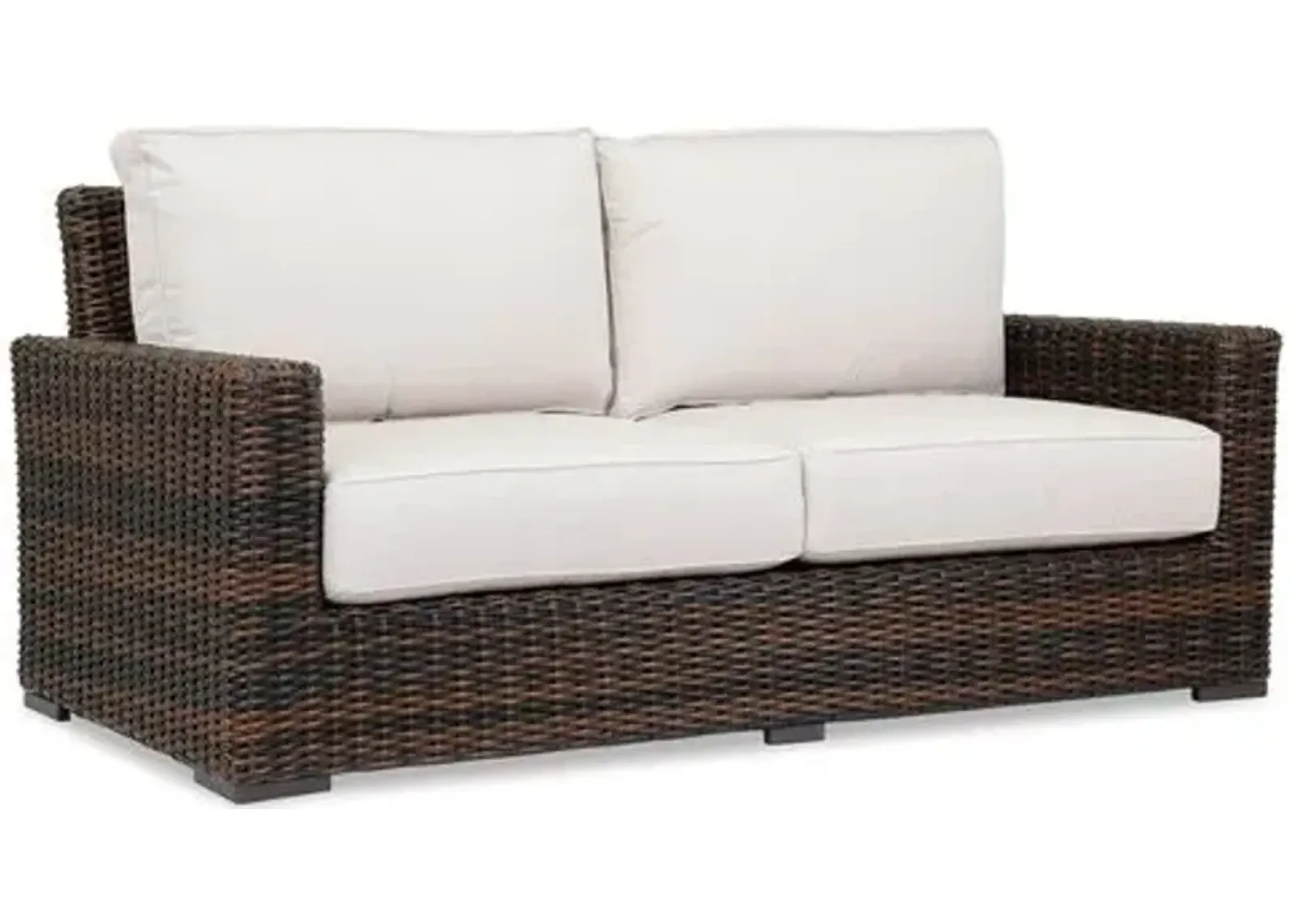 Montana Outdoor Loveseat - Brown/Canvas - Beige