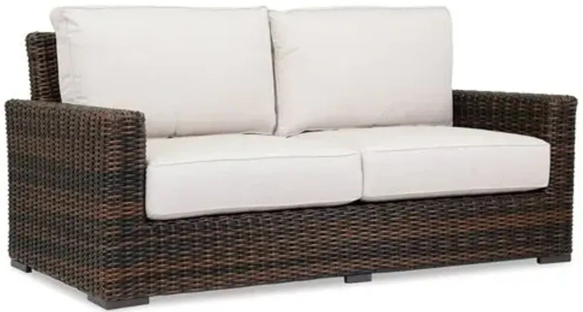 Montana Outdoor Loveseat - Brown/Canvas - Beige