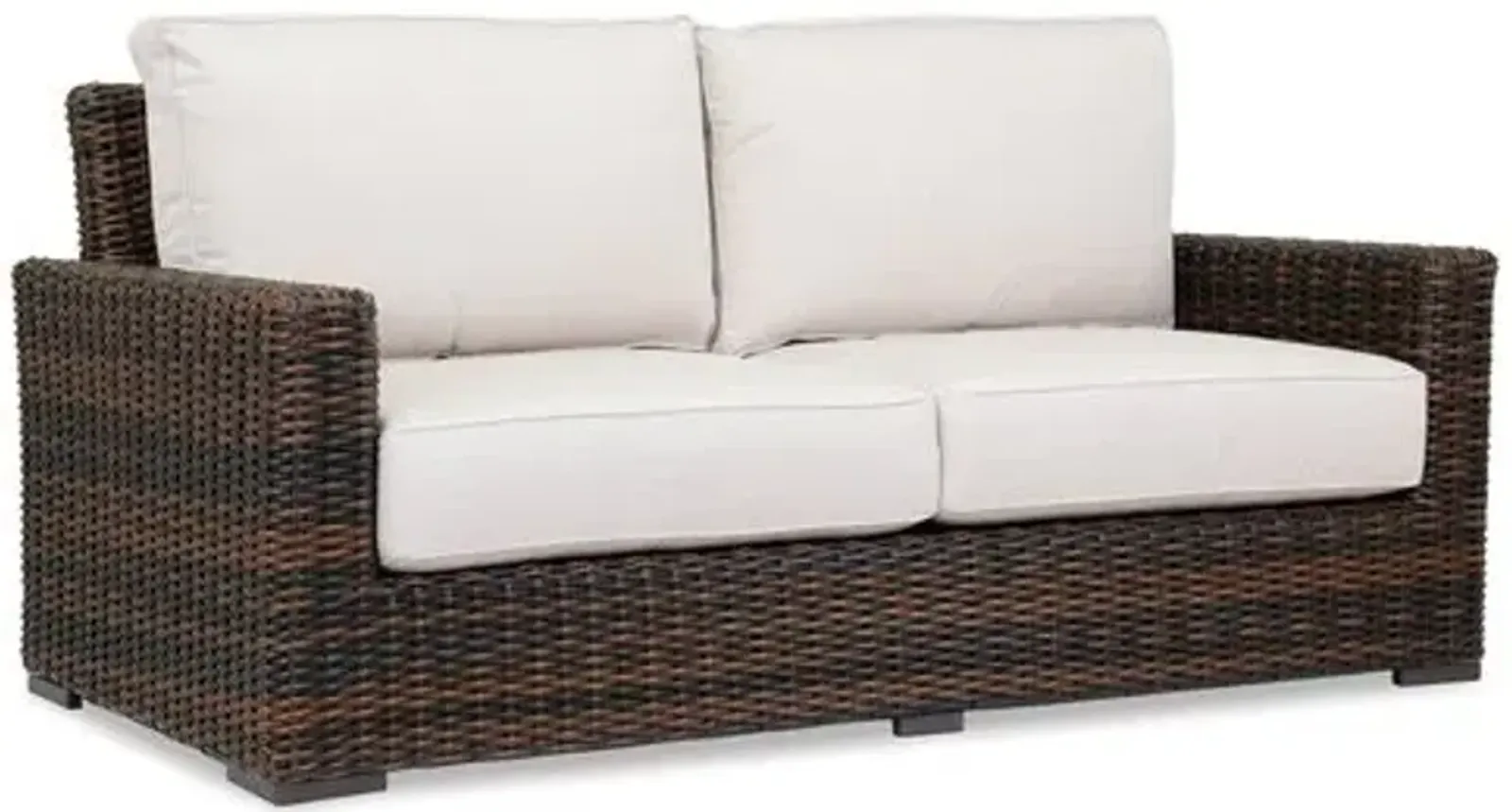 Montana Outdoor Loveseat - Brown/Canvas - Beige