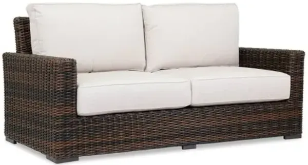 Montana Outdoor Aluminum/Resin Wicker Loveseat - Ivory