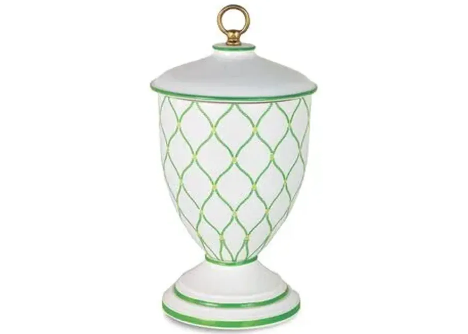 17" Deane Jar - Green/White - Port 68