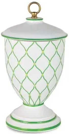 17" Deane Jar - Green/White - Port 68