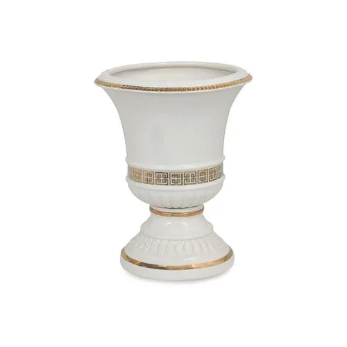 16" Palace Fret Urn - Gold/White - Port 68