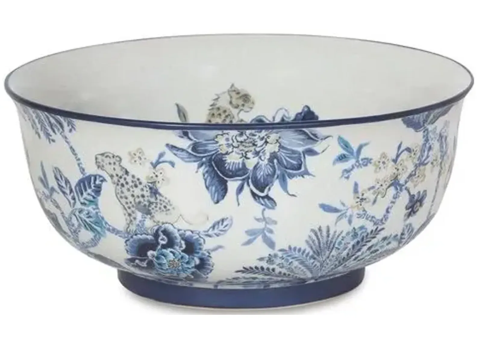 15" Braganza Basin Bowl - Blue/White - Port 68