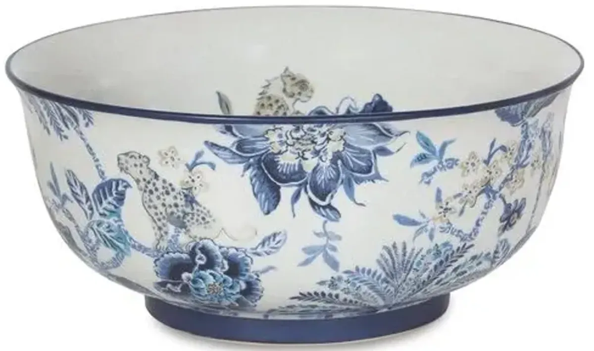 15" Braganza Basin Bowl - Blue/White - Port 68