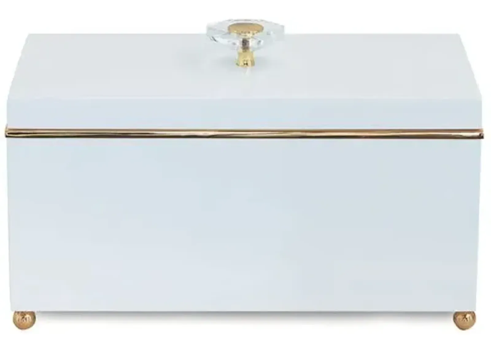 15" Naples Box - White/Gold - Port 68