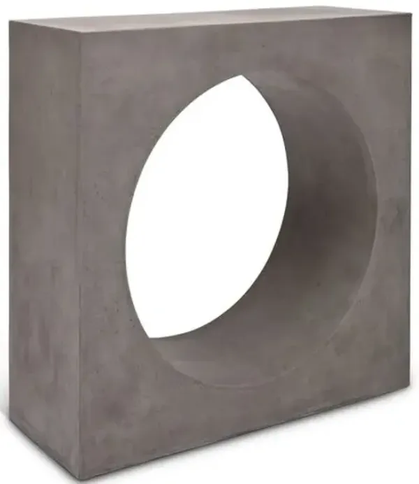 Artem Indoor/Outdoor Concrete Console - Gray