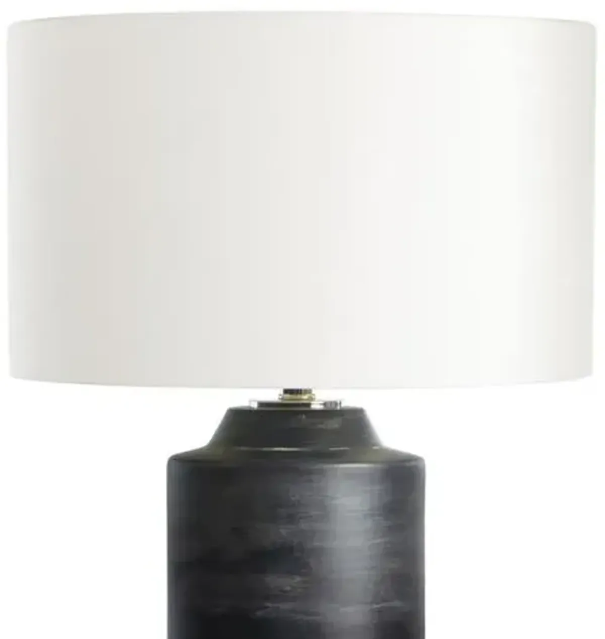 Dayton Ceramic Table Lamp - Ebony - Regina Andrew