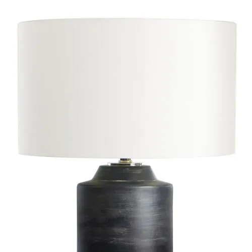 Dayton Ceramic Table Lamp - Ebony - Regina Andrew