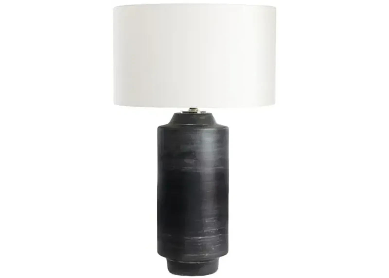 Dayton Ceramic Table Lamp - Ebony - Regina Andrew