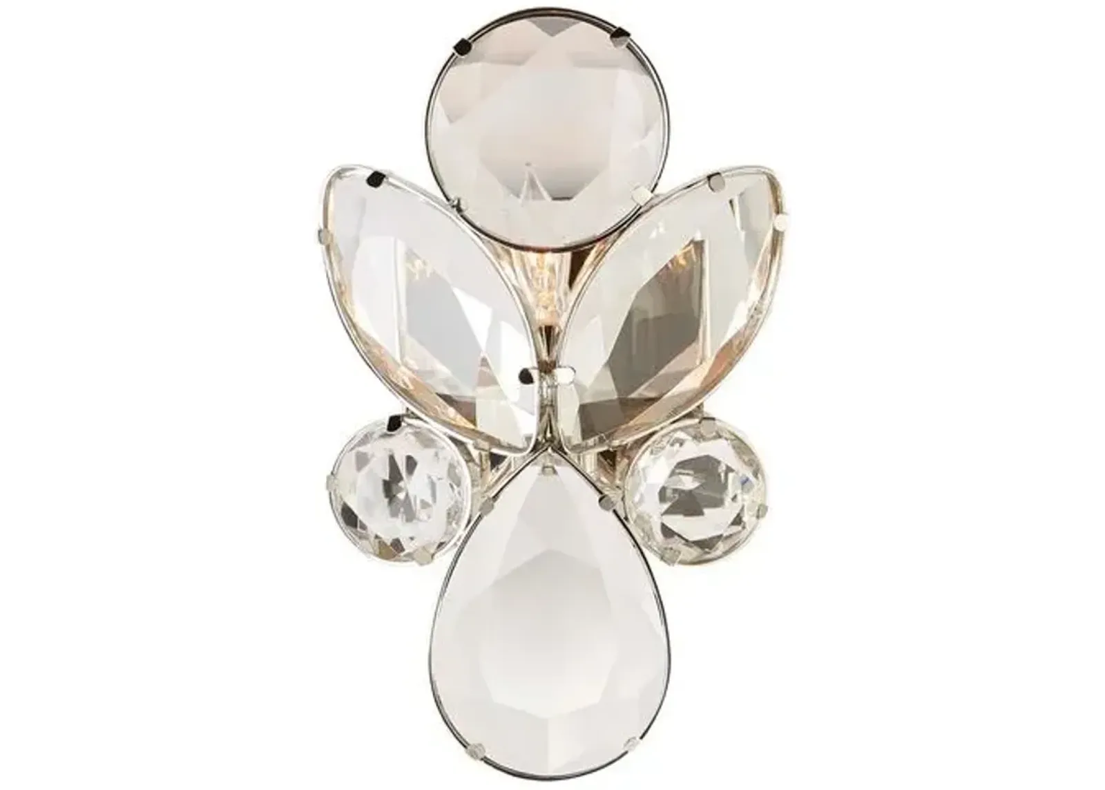 Visual Comfort - Lloyd Small Jeweled Sconce - Clear